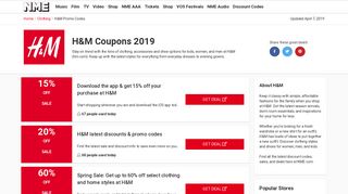 H&M Coupons & Promo Codes for February 2019 - Valid & Working ...