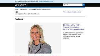 Her Majesty's Prison and Probation Service - GOV.UK
