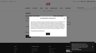 Login | H&M Canada