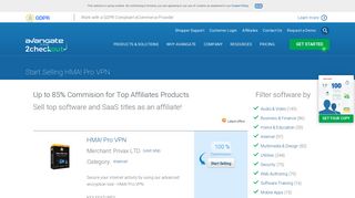 Start Selling HMA! Pro VPN as an affiliate - 2Checkout
