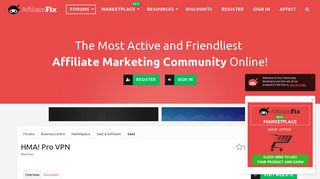 HMA! Pro VPN | Affiliate Marketing Forum | AffiliateFix