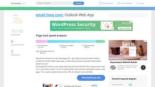 Access email.hma.com. Outlook Web App