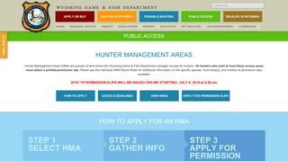 Wyoming Game and Fish Department - Hunter Management Areas