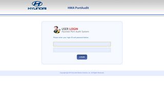 HMA Port Audit System - Login Page