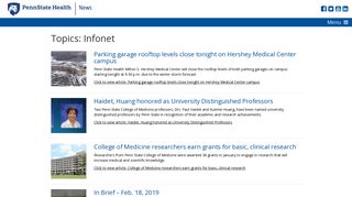Infonet – Penn State Health News