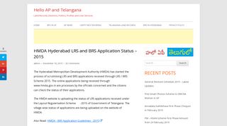 HMDA Hyderabad LRS and BRS Application Status – 2015 – Hello AP ...