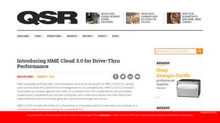Introducing HME Cloud 3.0 for Drive-Thru Performance - Restaurant ...