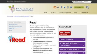 iRead - Napa Valley Unified School District