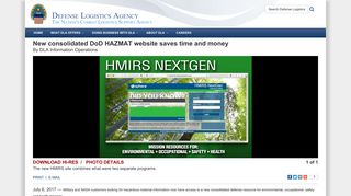 New consolidated DoD HAZMAT website saves time and money ...