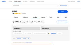 Working as a Team Member at HMMA: Employee Reviews | Indeed.com