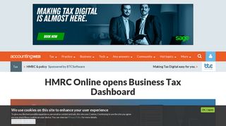 HMRC Online opens Business Tax Dashboard | AccountingWEB