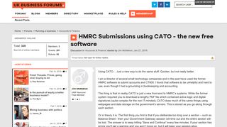 HMRC Submissions using CATO - the new free software | UK Business ...