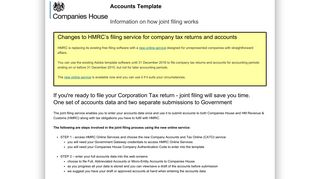 Information on how joint filing works - Companies House WebFiling