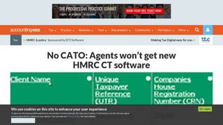 No CATO: Agents won't get new HMRC CT software | AccountingWEB