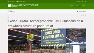 Excise - HMRC reveal probable EMCS suspension ... - Our Brexit Blog