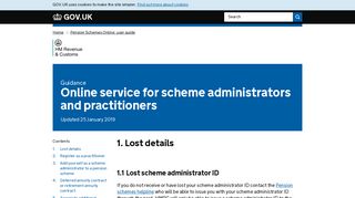 Online service for scheme administrators and practitioners - GOV.UK