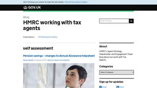 self assessment - HMRC working with tax agents - Tax agent blog