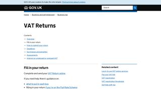 VAT Returns: Fill in your return - GOV.UK