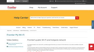 Connect to Wireless Hotspots with Frontier My Wi-Fi | Frontier.com