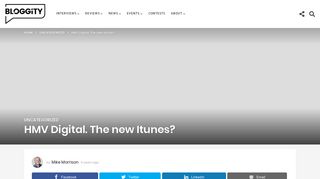 HMV Digital. The new Itunes? – Mike's Bloggity Blog | Canada's ...