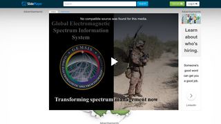 Global Electromagnetic Spectrum Information System - ppt video ...