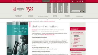 Blackboard Instructions | Holy Names University in Oakland, California