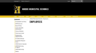 Employees - Hobbs Municipal Schools