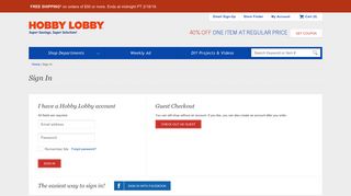 Proceed to Checkout - Hobby Lobby
