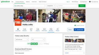 Hobby Lobby Employee Benefits and Perks | Glassdoor