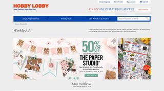 Weekly Ad - Hobby Lobby