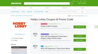 Hobby Lobby Coupons, Promo Codes & Deals 2019 - Groupon