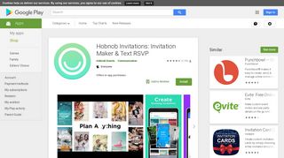 Hobnob Invitations: Invitation Maker & Text RSVP - Apps on Google Play