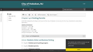 City of Hoboken, NJ Parking Permits - eCode360