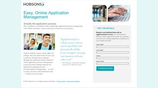 Hobsons Online Application