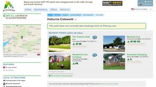 Hoburne Cotswold, Cirencester, England - Pitchup.com