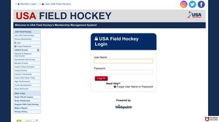 Login - USA Field Hockey