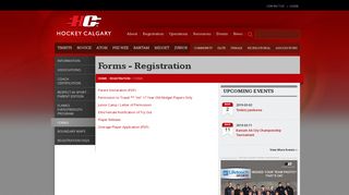 Forms - Registration - Hockey Calgary