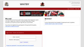 Login / Ouverture de session - Hockey Canada Online Registration