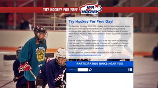 Try Hockey For Free | USA Hockey