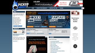 Pick-up Hockey - Free Hockey Pool Manager and Fantasy Hockey ...