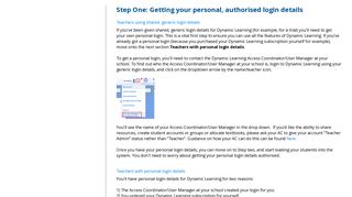 Step One: Getting your personal, authorised login ... - Hodder Education