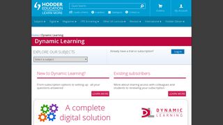 Dynamic Learning, Teacher & Student Resource ... - Hodder Education