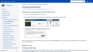 Accessing Blackboard - Knowledge Base - Hofstra EdTech