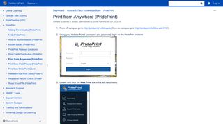 Print from Anywhere (PridePrint) - Knowledge Base - Hofstra EdTech