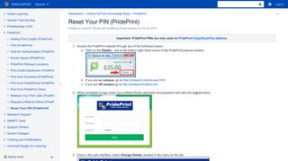 Reset Your PIN (PridePrint) - Knowledge Base - Hofstra EdTech