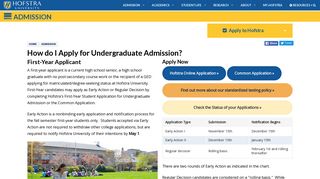 Undergrad First-Year Students | Hofstra | New York - Hofstra University