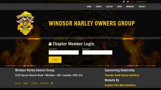 Members Log in to your account. - Windsor HOG