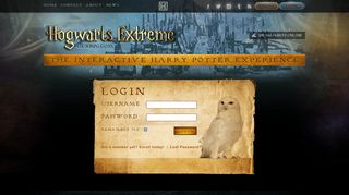 Login - Hogwarts Extreme - The Interactive Harry Potter Experience