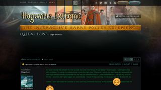 Login issues!!!! - Hogwarts Extreme