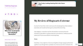 My Review of Hogwarts Extreme – Sabrina Ingram